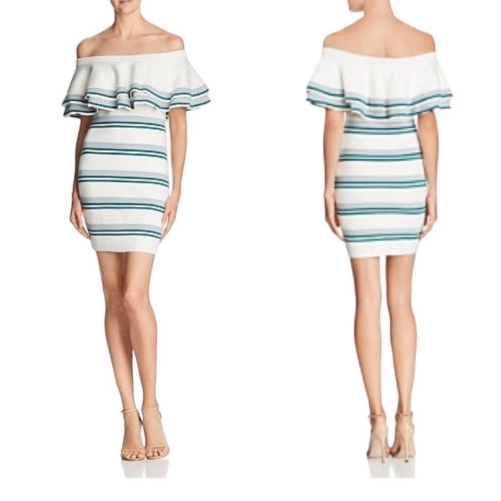 Endless Rose Off-The-Shoulder Fitted Knit Dress